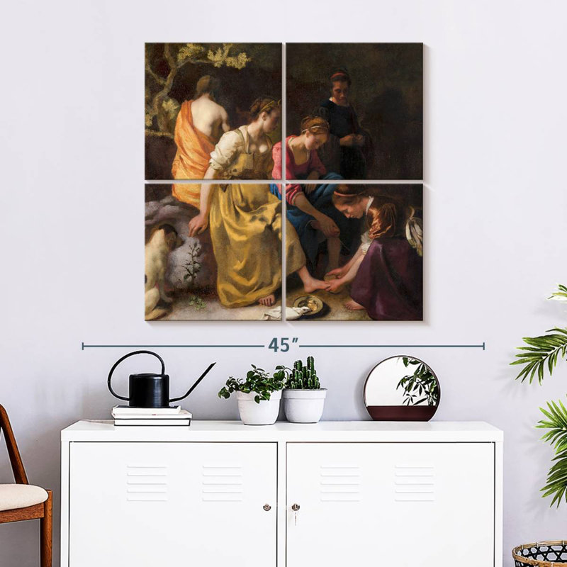 Leisha Diana et ses nymphes 1653-1654, H 32 po x l 32 po