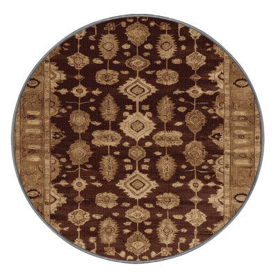 Tapis brun lavable à la machine
