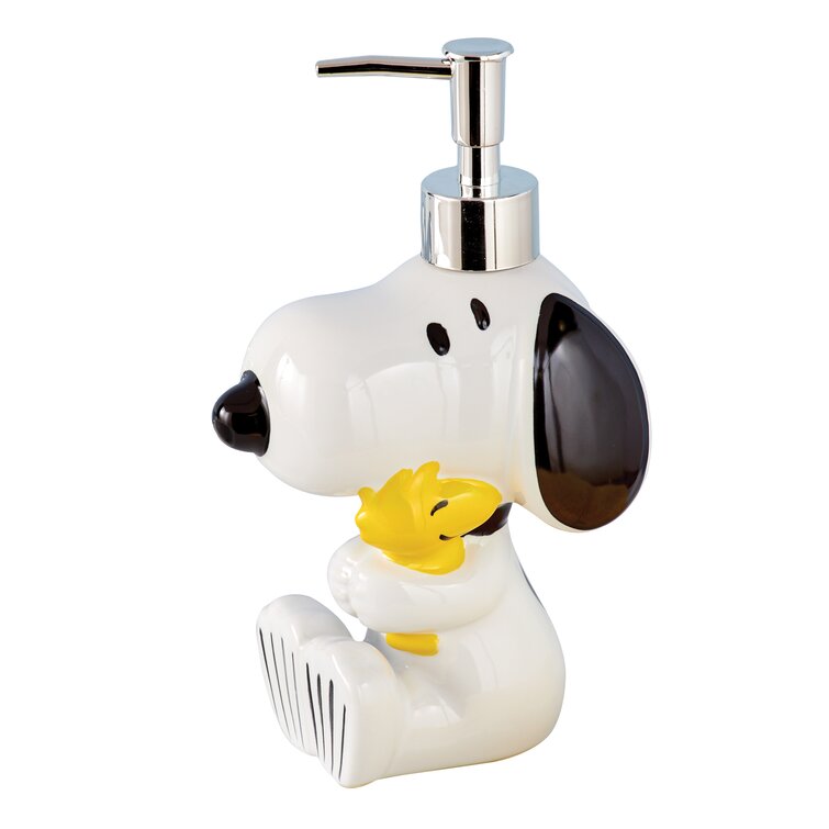 Snoopy Soap Dispenser  Peanuts Ceramic Soap Dispenser