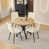 Argyle Grid White Leather Chairs#4 is out of stock