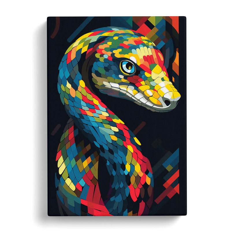 Python Constructivism - Wrapped Canvas Print, 50cm H x 35cm W x 3cm D