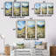 Mountain Daisies On Hill - Fleurs, ensemble de 4 impressions sur toile-1119847720-1119847726