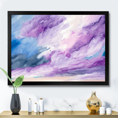 «Violet Storm at the Horizon», reproduction sur toile