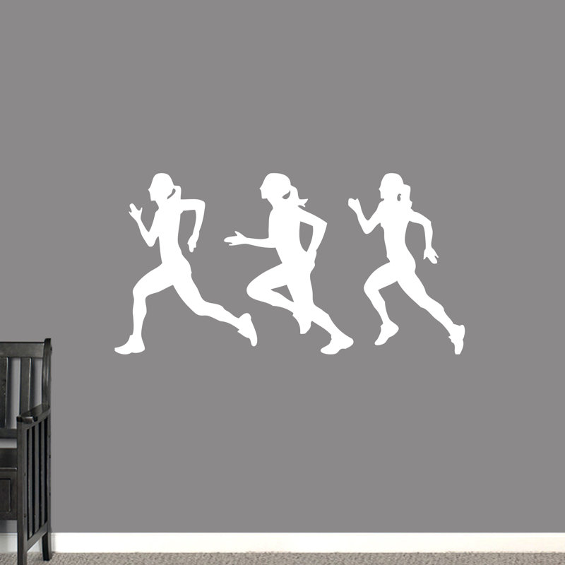 Décalcomanie murale ensemble de filles, Blanc