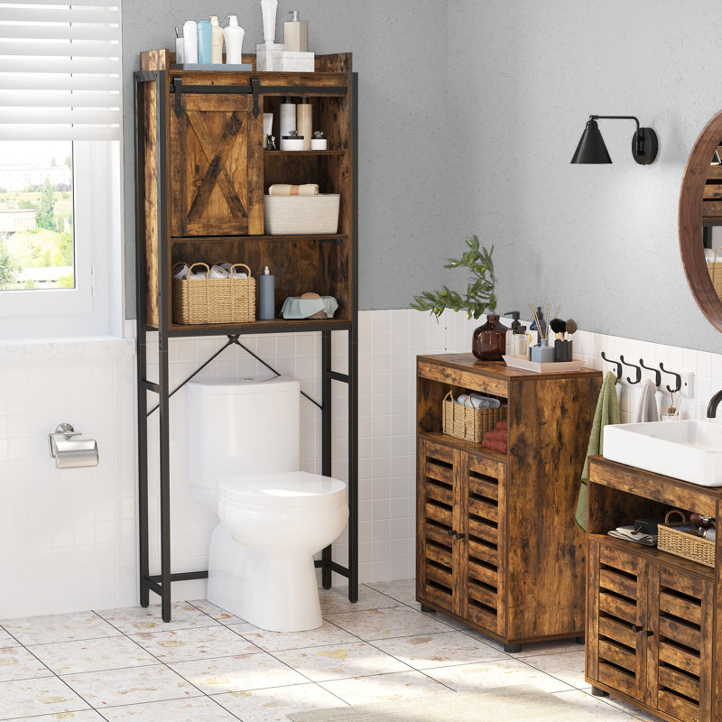 Rangement au-dessus de la toilette l 25,2 po x H 66,9 po x P 9,4 po Bergenia
