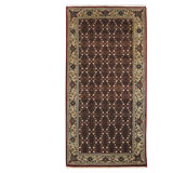 Tabriz Wool Oriental Area Rug in Brown