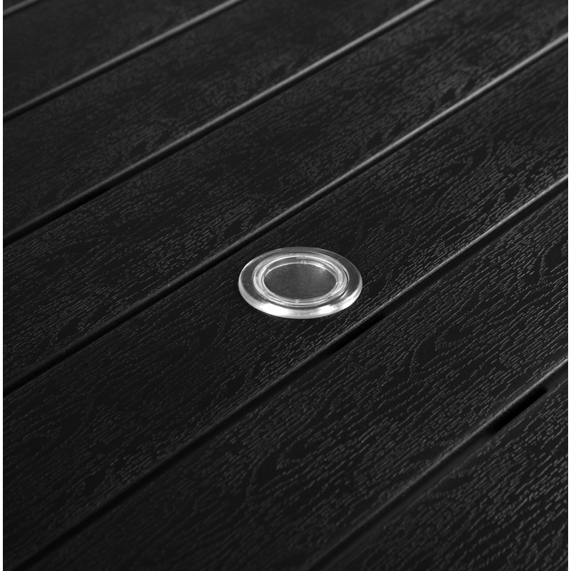 Table de salle à manger Devan, Noir, Noir, noir, noir, noir