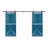 Calhome 84 in. H Barn Door with Barn Door Hardware-53905930-53905934
