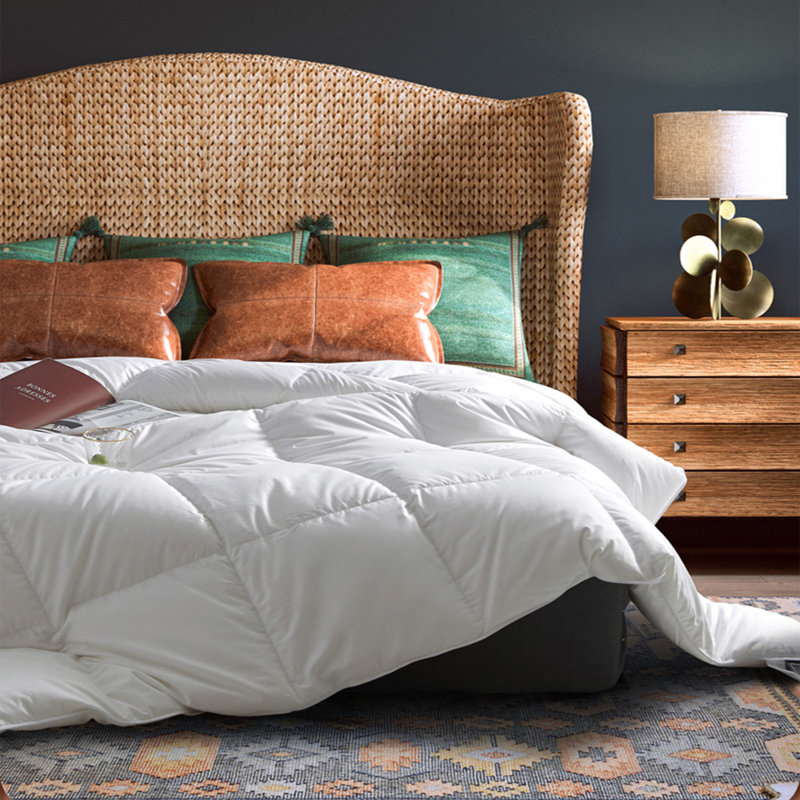 725 Fill Power White Goose Down Summer 500TC Comforter, Full / Double