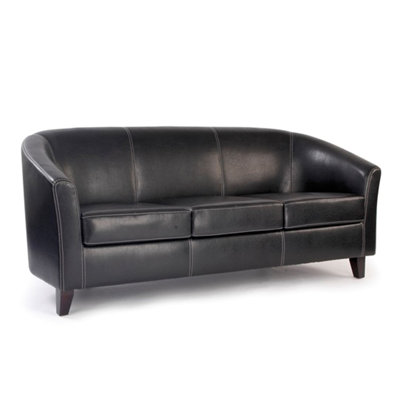 3 Seater Faux Leather Sofa
