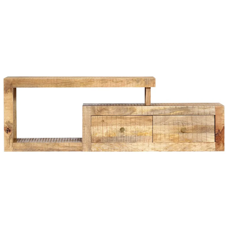 Kiernan Unfinished TV Stand for TVs up to 32", Natural