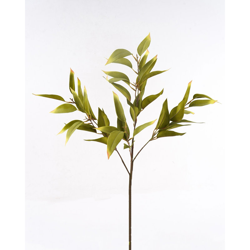 Branche de feuilles d'eucalyptus artificiel pour remplisseur de vase, bouquet de feuillage en vrac à longue tige de ferme pour décoration de table de centre de table de bureau à domicile