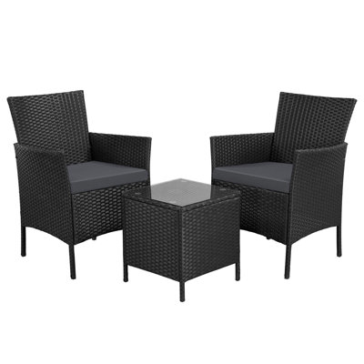 Gudula 2 - Person Patio Dining Set with Square Table , Cushions Included