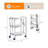 3-tier Foldable Service Carts With Wheels