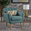 Fauteuil club Mid-Century moderne en tissu-286601574