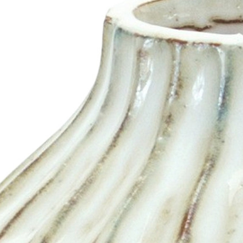 Rauscher Gray Terracotta Table Vase, 8.25" H x 7" W x 7" D