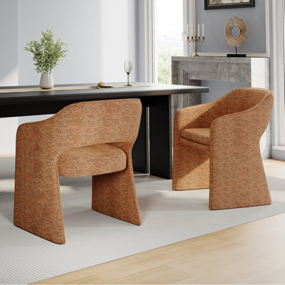 Chaise moderne avec accoudoirs rembourrés de 19,3 po de hauteur