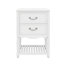 Meuble-lavabo de 24 po avec lavabo en céramique, armoire de rangement moderne avec deux tiroirs et une tablette ouverte-1792033334