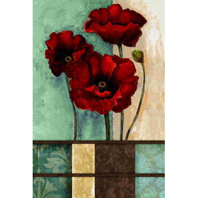 Coquelicot - peinture sur toile tendue