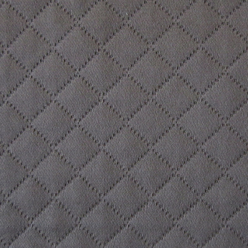 Diamante Solid Color 100% Cotton Sham, Grisaglia, Standard/Twin