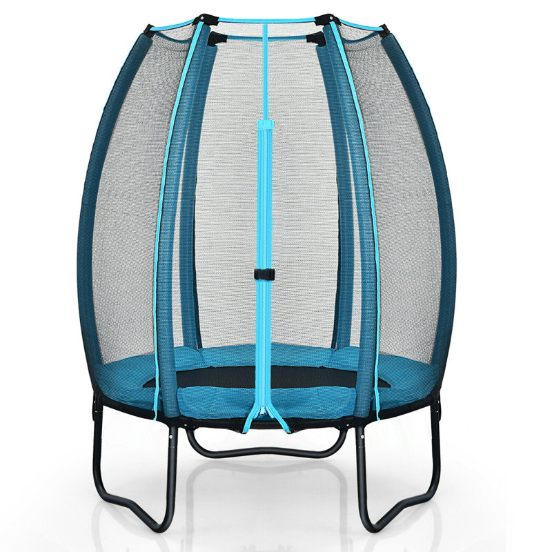 Trampoline de cour arrière 42 po Gymax hors terre avec enceinte sécuritaire