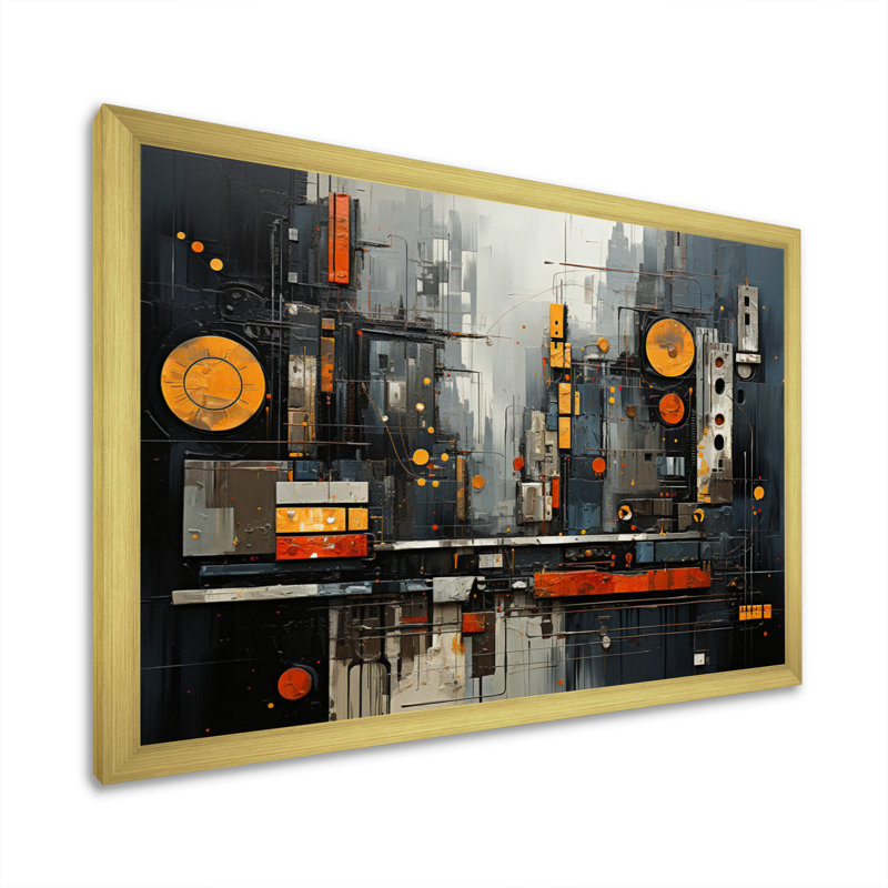 Urban Rhythms sur impression sur toile, H 30 po x l 40 po x P 1,5 po, Cadre doré à une seule photo