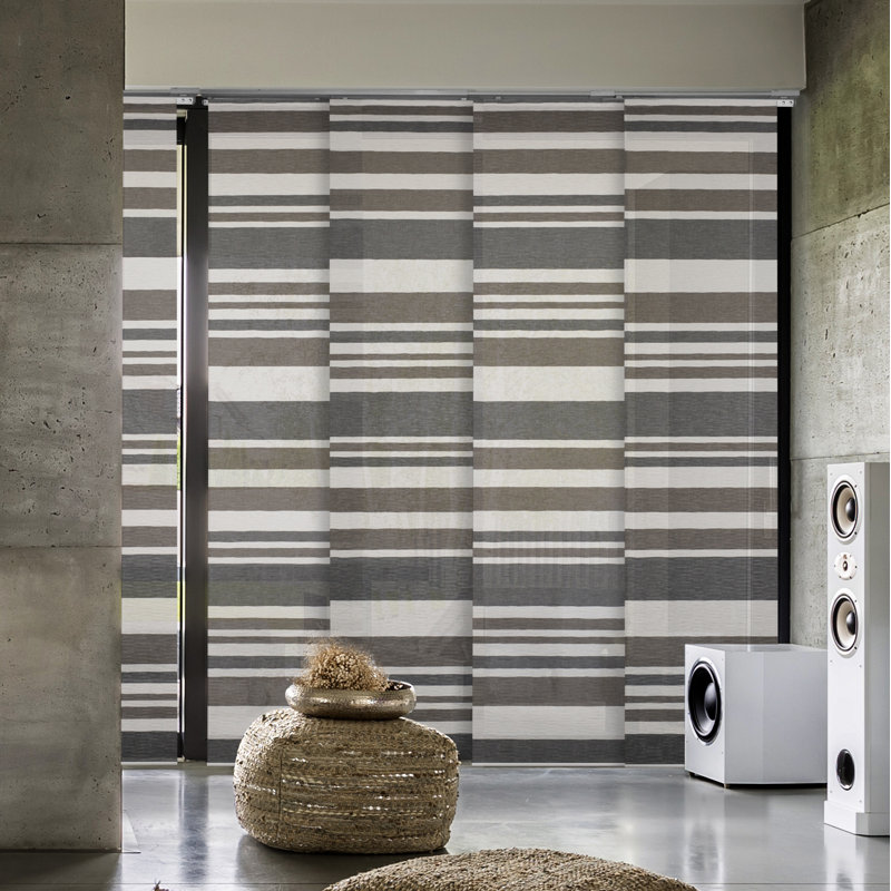 Store vertical semi-transparent ajustable Sharmaine, Acier