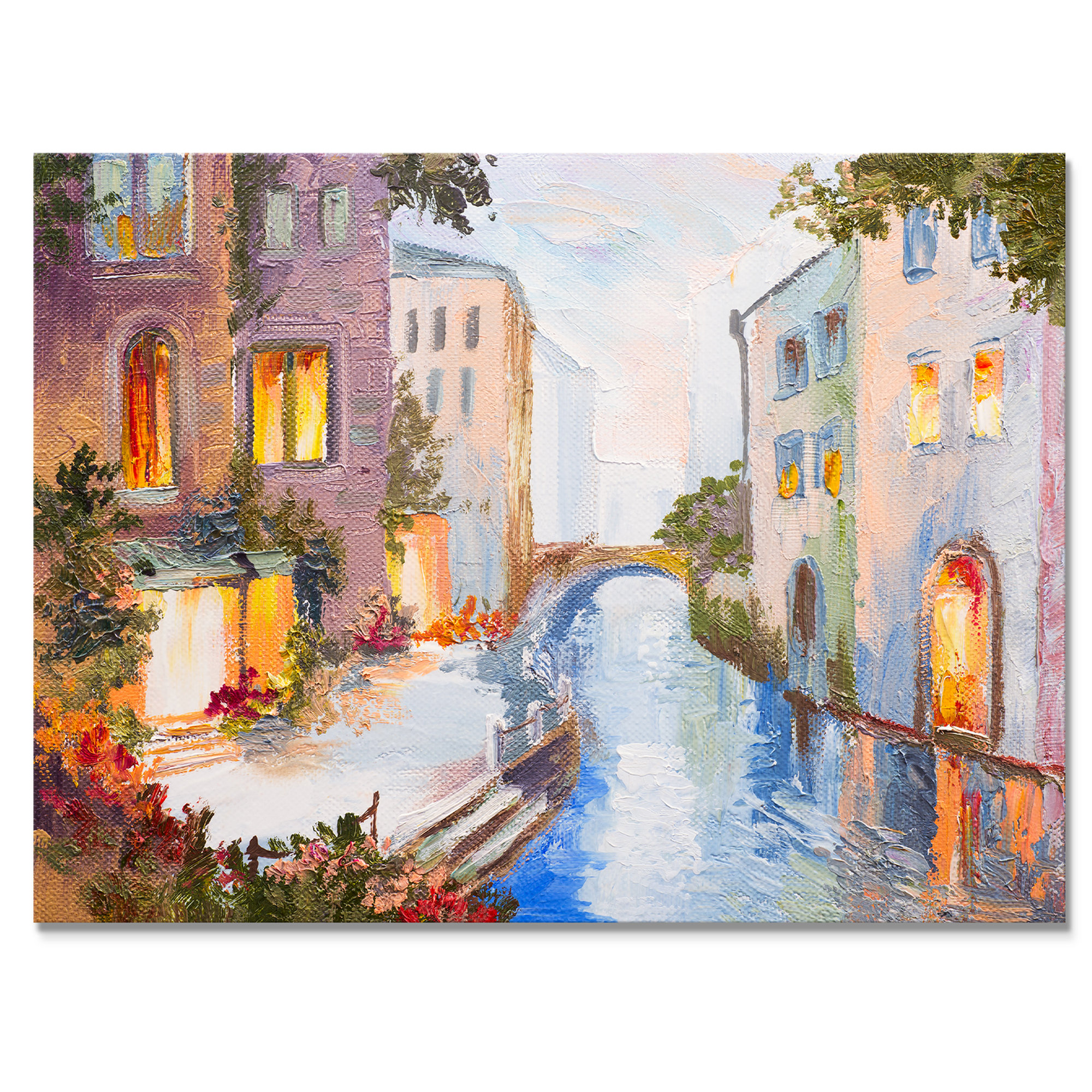 Premium Paint by Numbers Kit Venice Canals Canvas by Numbers 