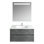 35.11'' Single Bathroom Vanity with Stone Top