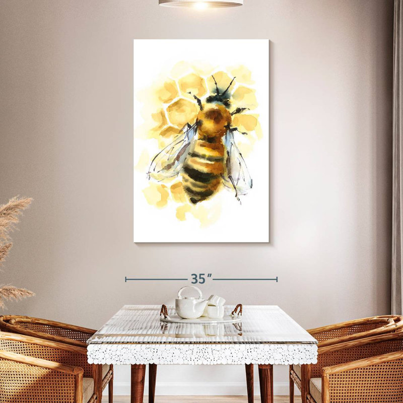 Abeille rayée, H 48 po x l 32 po