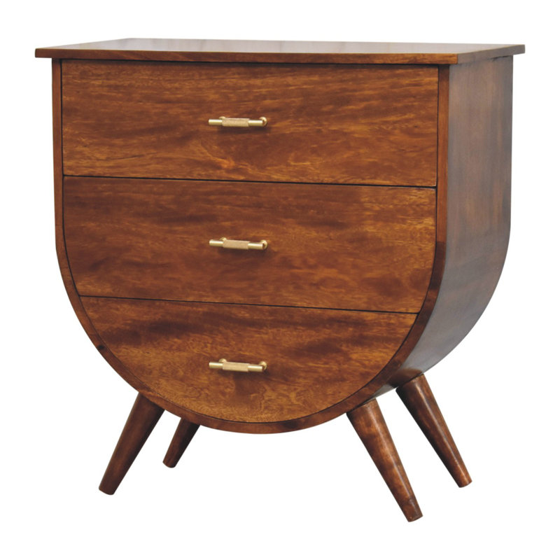 Nikeita 27.56'' W Solid Wood Nightstand