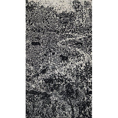 African Plains Handmade Wool Abstract Area Rug