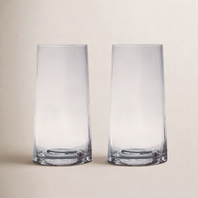 Zoya Ribbed Highball Glass