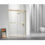 53.78'' - 60'' W x 76'' H Double Added Frameless Shower Door with Clear Glass-85752651