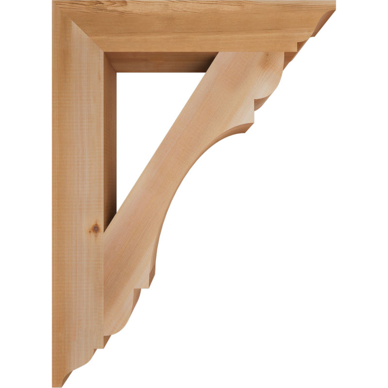 Support olympique traditionnel, H 30 po x l 3,5 po x P 22 po, Cèdre rouge de l'Ouest (lisse)