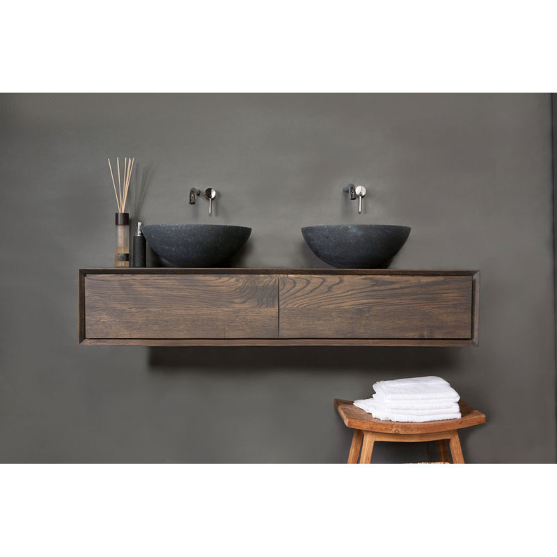 Hadi Granite Handmade Circular Bathroom Sink
