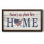 No Place Like Home - Cadre photo unique, art textuel sur toile-1563689114