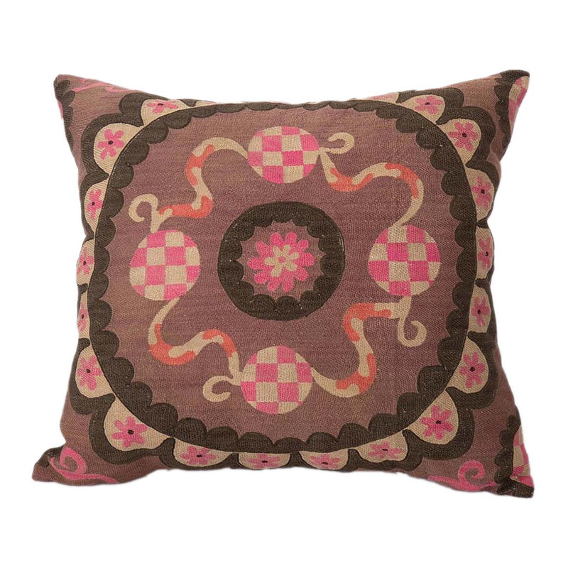 Ikat Cotton Throw Pillow