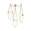 Lustre à 3 lumières à DEL en laiton rétro avec chaîne réglable Petra-124959226-124959225