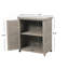 Armoire de rangement avec plateau en métal, poste de travail de jardin, armoire de vestibule-1609506559