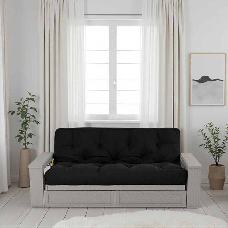 Matelas de futon en mousse viscoélastique imprégnée de gel Mcgrane Barkingside - Fabriqué aux États-Unis, certifié CertiPUR-US, cadre non inclus