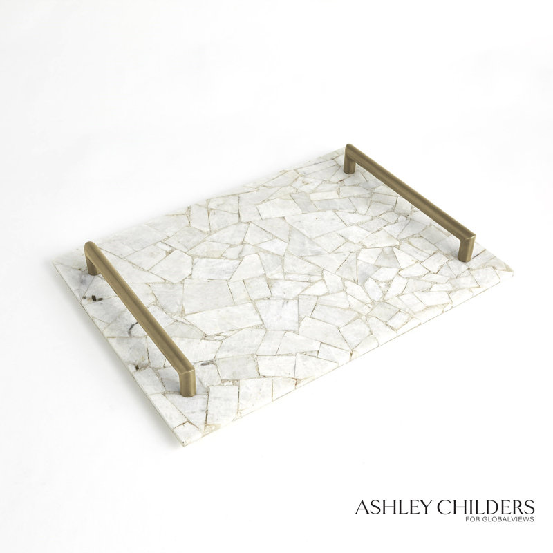 Gypsum Tray W/Brass Handles