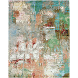Hand Woven Silk and Wool Area Rug