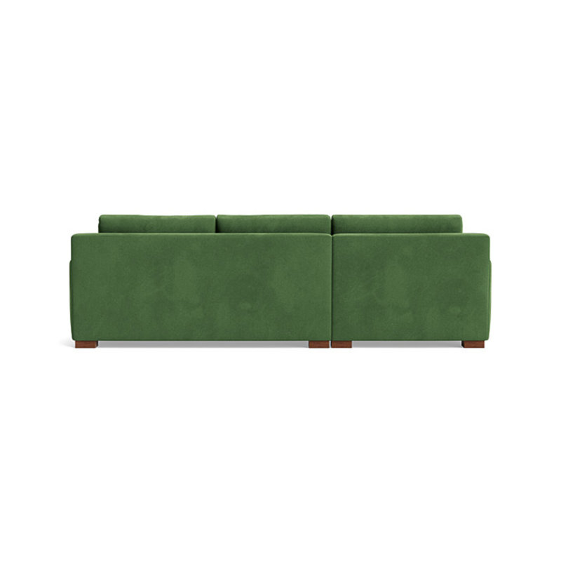 Catalina Chaise Sectional, Performance Velvet - Ivy, Left Hand Facing