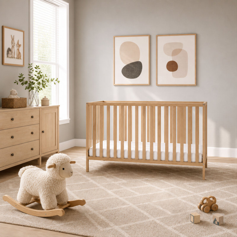 4-in-1 Vertical Slat Cot Bed 