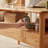 Simple rectangular solid wood coffee table-105885317