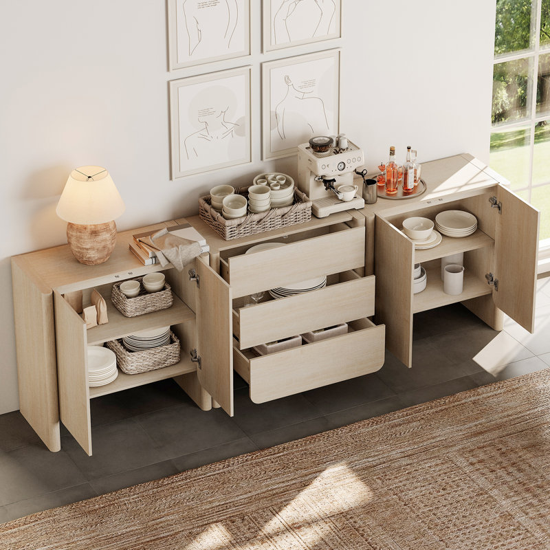 Meuble télé Glorian Modern French Modular, Beige