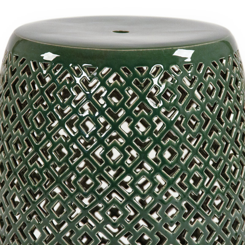 Lorin Garden Stool, Teal