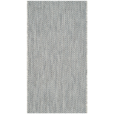 Autianna Grey/Navy Indoor/Outdoor Rug