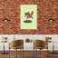 Playful Raccoon Jump Abstract Contemporary Forest Landscape Wall Art Print by Mathieu - Wrapped Canvas Print-57183986